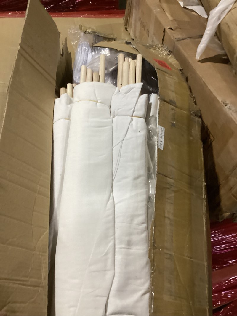 Condition photo showing Good Condition for Windyun 6 Pack Kids Teepee Tent for Slumber Party Sleepover Tents for Girls Party with Air Mattress, Star Lights, Blankets Trays Sheets, Natural Cotton Toddler Play Teepee for Indoor Outdoor(White)