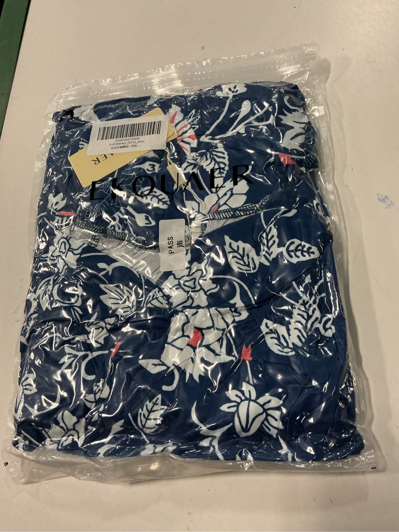 Condition photo showing New/Like New for (size xxxl)avidlove women s nightgown short sleeve house dress with pockets comfy loungwear floral print sleepwear