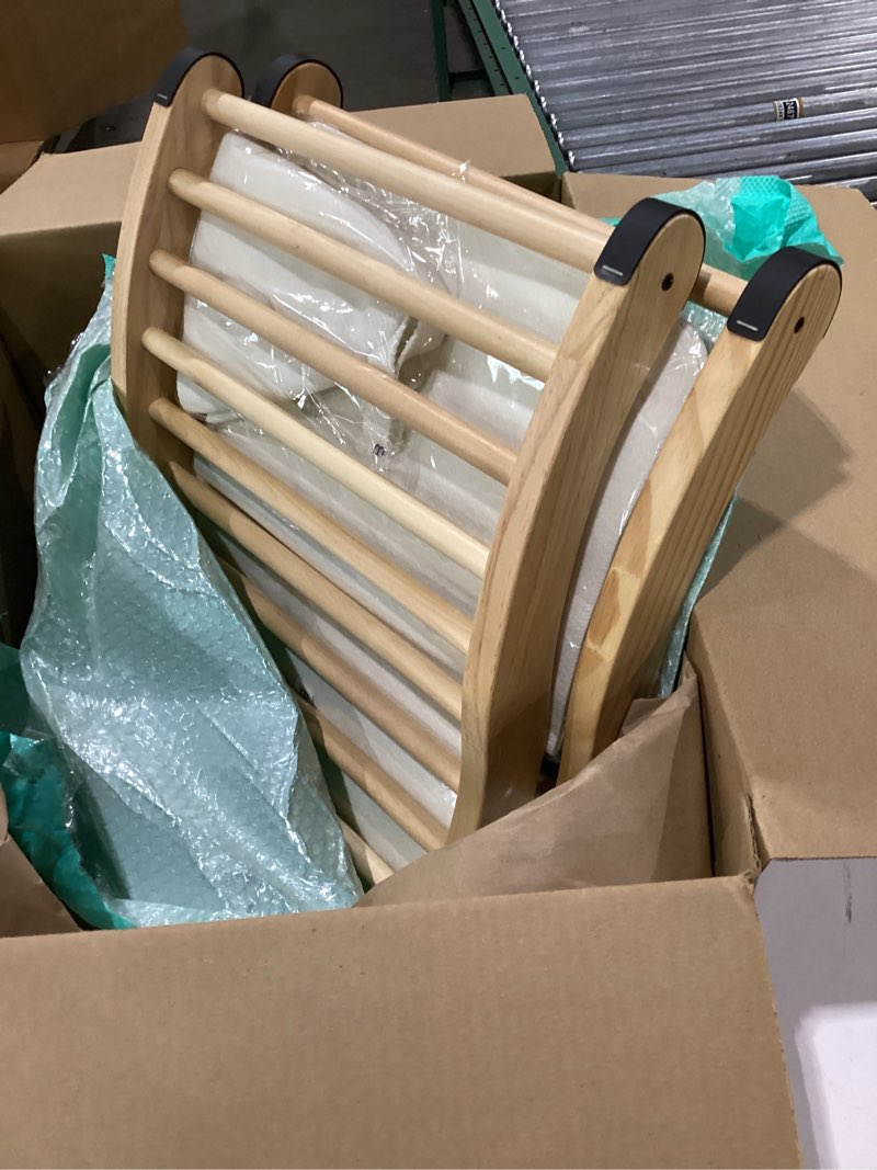 Condition photo showing As Is for Non-Toxic Cedar Sauna Backrest for Barrel or Infrared Sauna, with Felt Sauna Hat and Seat Pad, Anti-Slip Sauna Accessory(2 Packs)