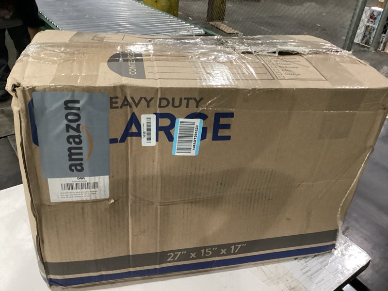 Condition photo showing As Is for black plastic rolling cart