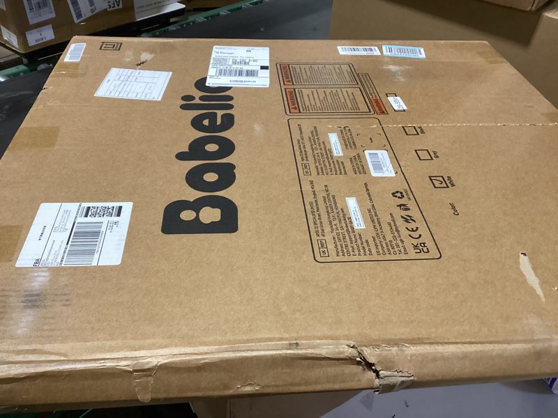 Condition photo showing New/Like New for Babelio 29-55 Inch Extra Wide Baby/Dog Gate, PressGuard P7, Metal Auto Close, Pressure Mounted Pet Door for Doorways, NO Need Tools and Drilling, with Wall Cups, White White 30"Tall 29"-55" Wide