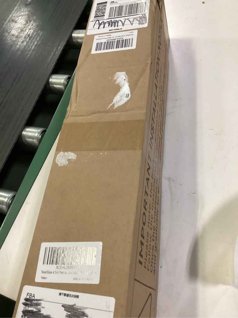 Condition photo showing New/Like New for NeatiEase 4 Set Peel and Stick Wall Molding Trim Kit, 24" x24" Premade Wainscoting Panels, Self Adhesive Moulding Panel for Interior Walls Picture Frame 24"x24" 4-Frame, White