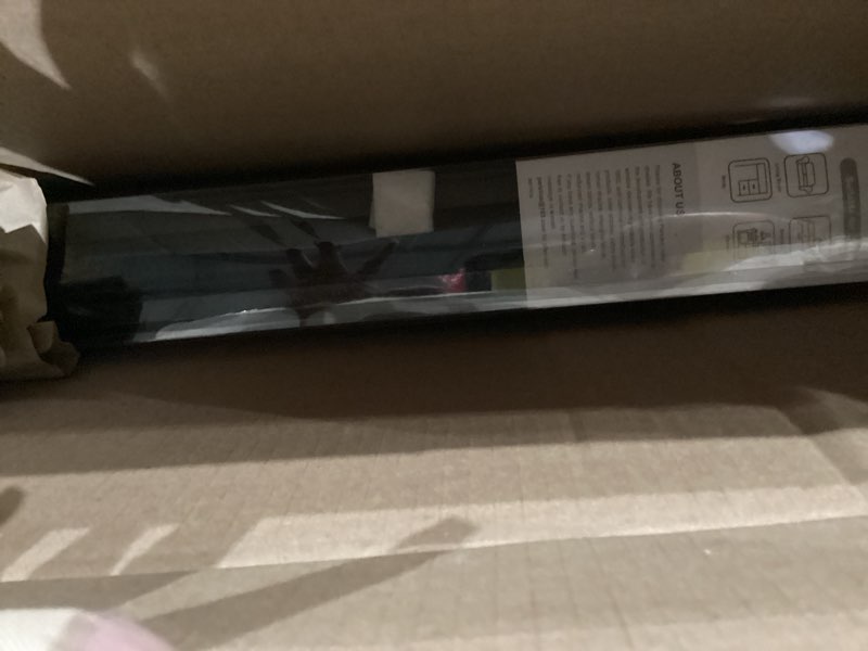 Condition photo showing Good Condition for persilux blackout roller shades - cordless roller blinds with valance, thermal insulated fabric window blinds, uv protection for home, office and bedroom (black, 20"w x 72"h) 20"w x 72"h black