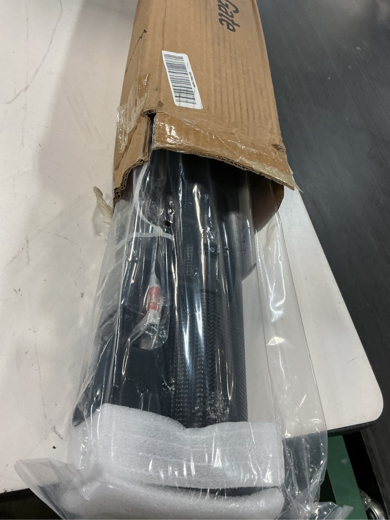 Condition photo showing Good Condition for 42" tall retractable baby gates, extra wide 118" retractable safety gate with reinforced strips, extra long dog gate for large openings & doorways mesh pet baby gates indoor & outdoor, black black 42" tall x 118" wide