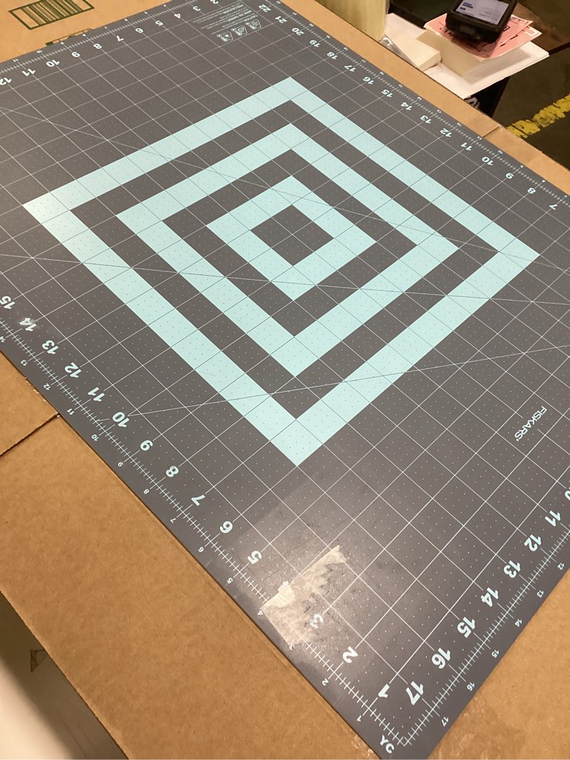 Condition photo showing As Is for Fiskars Self Healing Cutting Mat with Grid for Sewing, Quilting, and Crafts - 18" x 24 Grid Lilac/Mountain Haze Lilac 18"L x 24"W