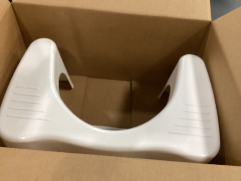 Condition photo showing As Is for Squatty Potty Simple Curve Bathroom Toilet Stool 7" White
