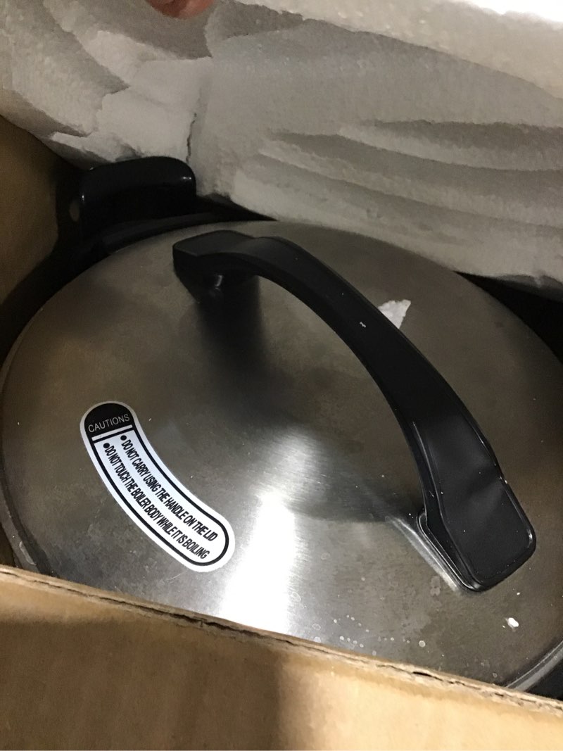 Condition photo showing Good Condition for Commercial Coffee Urn Large Coffee Maker 100 Cup Coffee Maker Industrial Coffee Dispenser 1300W Quick Brew Dual Wall Stainless Steel Hot Water Urn Tea Maker Machine for Wedding, Catering, Events 100 Cups