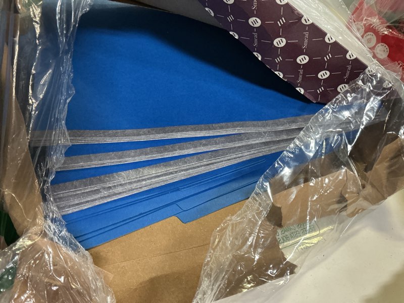 Condition photo showing Good Condition for Smead Pressboard Legal Size File Folders with SafeSHIELD Fasteners, 2 Dividers, 2" Expansion, Office Folders, Paper Holder, Dark Blue, 10 per Box (19035) Dark Blue Legal File Folder