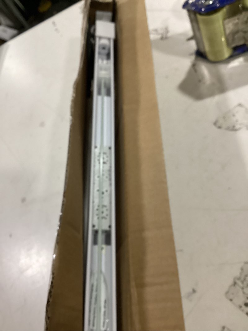 Condition photo showing As Is for lazblinds no tools no drill 1" vinyl mini blinds, cordless blinds for windows, light filtering horizontal window blinds & shades, 25" w x 48" h, white cordless-white 25" w x 48" h