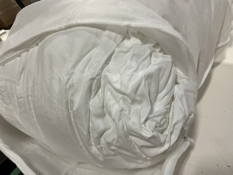 Condition photo showing Good Condition for ultra-warm premium down alternative comforter, full/queen, white