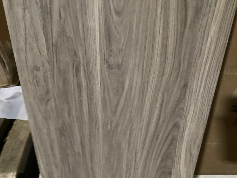 Condition photo showing As Is for closetmaid brightwood 48.0-in x 14-in d latte solid shelving shelf board