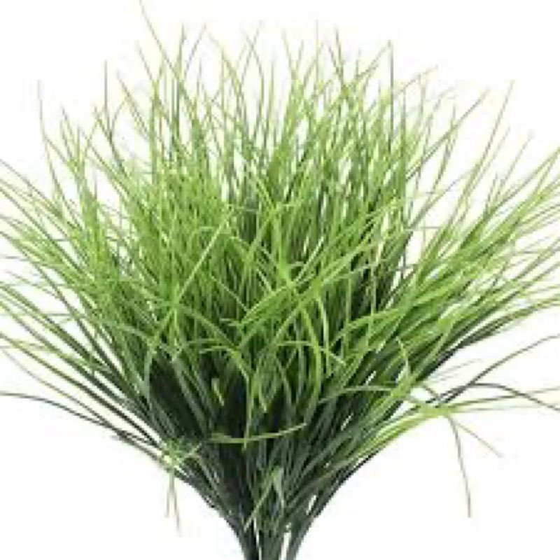 artificial grass plants outdoor 28 bundles fake wheat grass uv resistant faux shrubs bushes plant green onion grass artificial greenery tall stems for indoor outdoor office home decor