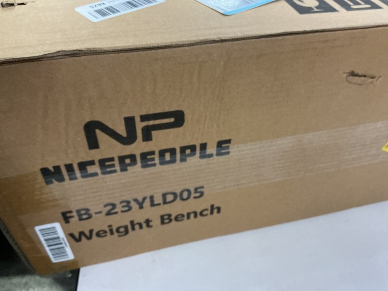 Condition photo showing New/Like New for NICEPEOPLE Basic Weight Bench for Home Gym, 8 Backrests Adjustable Bench with 660LBS Weight Capacity for Chest Shoulders Arms Muscles, Foldable and Compact for Small Space Apartment Room