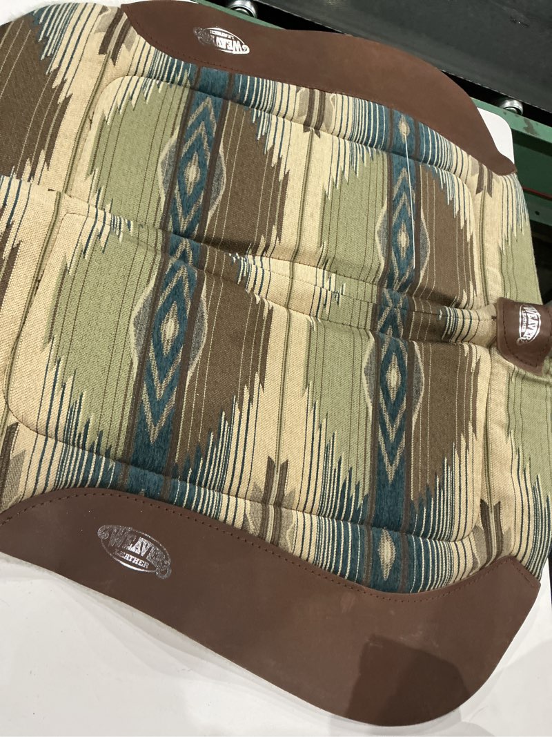 Condition photo showing As Is for weaver leather herculon trail saddle pad with wool felt bottom