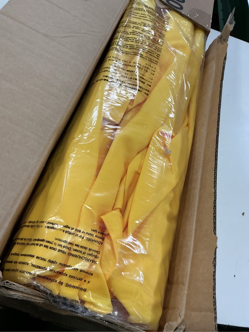 Condition photo showing Good Condition for jearey 9' 2-tiers patio umbrellas outdoor market table umbrella w/push button tilt/crank, 8 sturdy ribs, uv protection waterproof sunproof(yellow) 9ft yellow