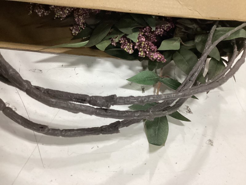 Condition photo showing New/Like New for Zeyune 3 Pcs Artificial Green Berry Stem 35 Inch Spring Faux Flowers Picks Branches Fake Realistic Sedum Stem Spray for Wedding Holiday Seasonal Farmhouse Mantel Harvest DIY Home Decorations 3 Green
