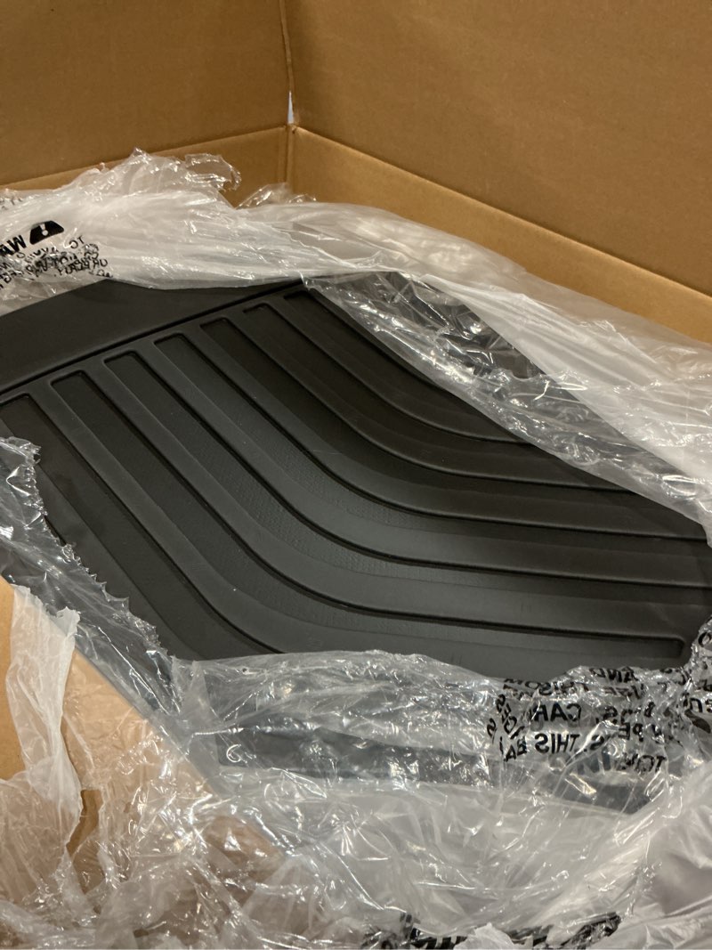 Condition photo showing As Is for GINOWY-Floor Mats & Cargo Liner for Hyundai Ioniq 5 2025(with Unmovable Center Console), All Weather Car Floor Mat Custom Fit for 2025 Hyundai Ioniq 5 Accessories Rubber Mats Cargo Liners Trunk Mat 5) Floor Mats for Hyundai Ioniq 5 (2025) with unmovable console