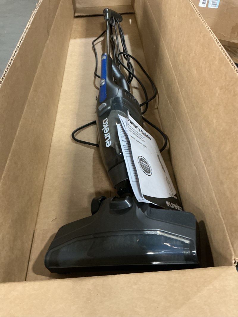 Condition photo showing As Is for Eureka Corded Stick Vacuum Cleaner for Home Pet Hair, Lightweight Stick Vacuum Cleaner with Powerful Suction for Carpet Tile and Hard Floor, Blue, 3-in-1 Handheld Vac NES312 3-in-1 Handheld Vac NES312 Blue