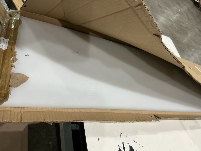 Condition photo showing Good Condition for frienda white hdpe plastic sheet 3/4" thick, size 12" x 48", hdpe sheet board, starboard board, high density polyethylene solid plastic block for diy projects for machining home crafts