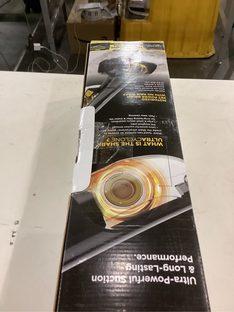 Condition photo showing As Is for Shark UltraCyclone Pet Pro Plus Cordless Hand Vacuum, Powerful Suction, Handheld Vacuum for Car & Home, Pet Power Brush, Crevice Tool, Scrubbing Brush, XL Dust Cup, Black, CH951