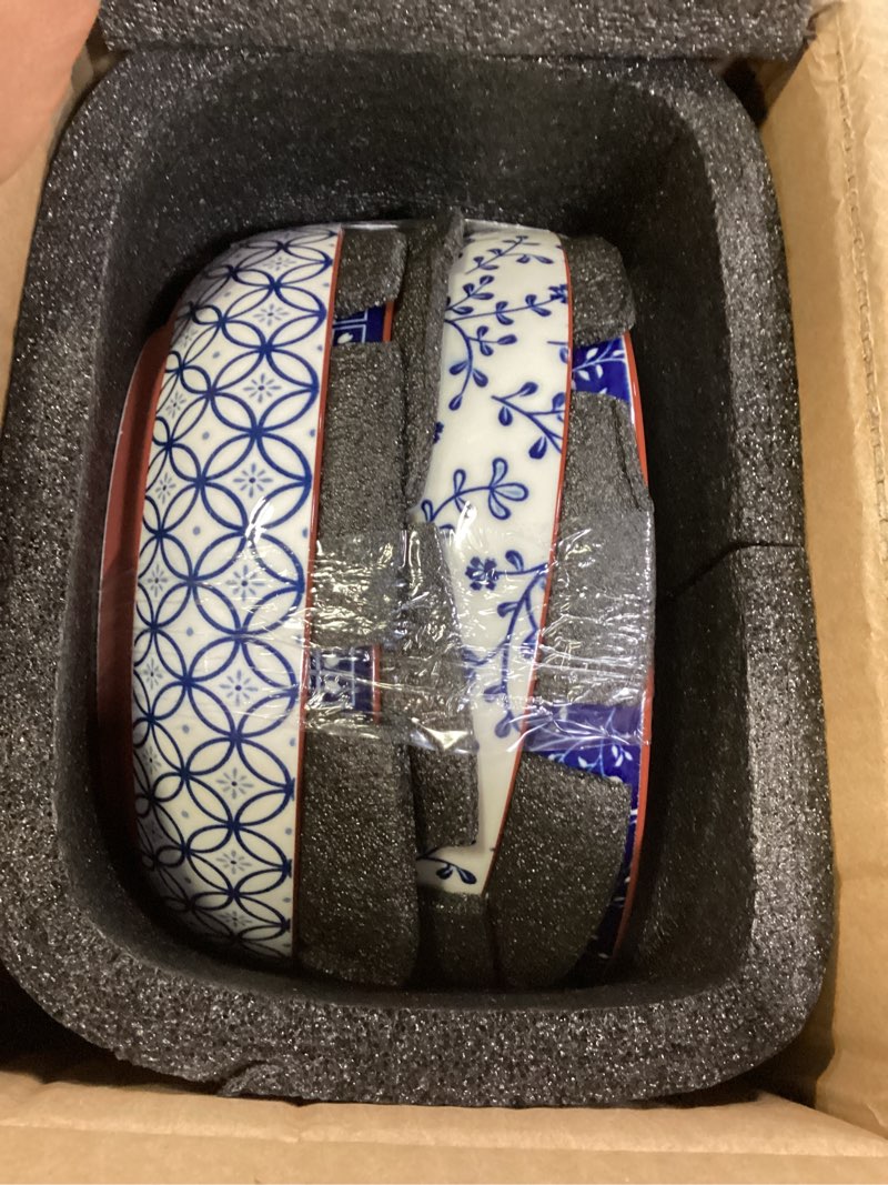 Condition photo showing New/Like New for le tauci pasta bowl 32 oz, ceramic salad bowl, japanese-style plate bowls for serving pasta, fruits, salad, noodle, dinner, soup, mircrowave oven dishwasher safe - 8.2 inch, set of 4, vintage blue