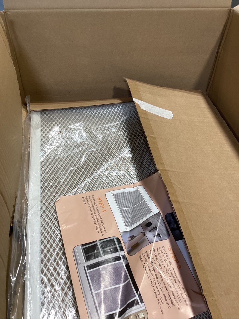 Condition photo showing Good Condition for screen door protector, adjustable rv screen door guard 24inch high - fits door widths 30" - 36", easy-to-install, entry protector for pet protection