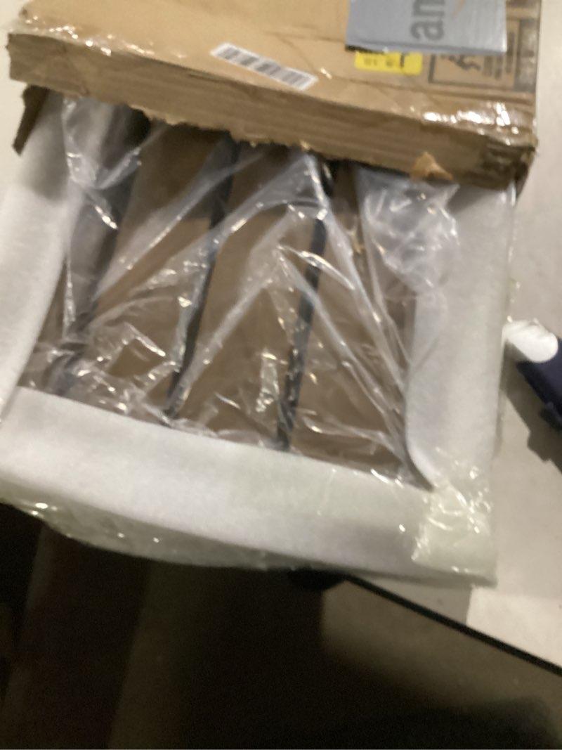 Condition photo showing item condition for Folding Teak Shower Seat Wall Mounted, Lexda 16” Shower Bench Seat, Shower Chair with 304 Stainless Steel Frame for for Inside Shower, Home Care, Support 440lbs, Brown