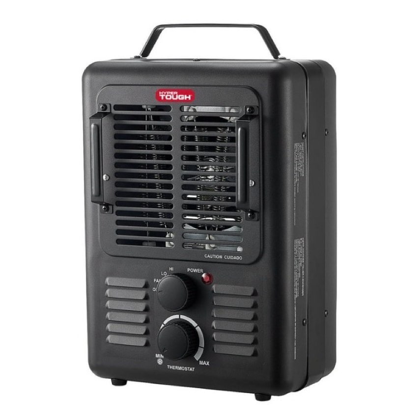 hyper tough new 1500w milkhouse utility heater