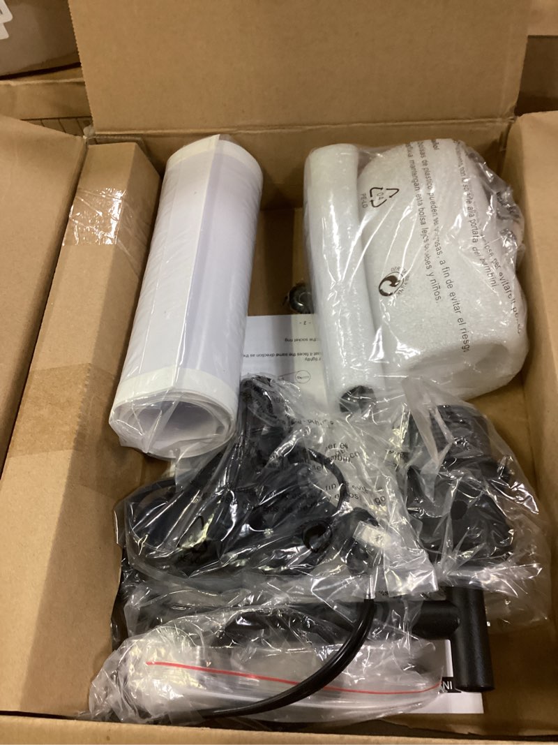 Condition photo showing Good Condition for Floor Lamp with Linen Shade, Dimmable Tall Standing Lamp with Remote Control & 3 Color Temperatures, Modern Corner Floor Lamps for Living Room Bedroom Office, 9W LED Bulb Included White