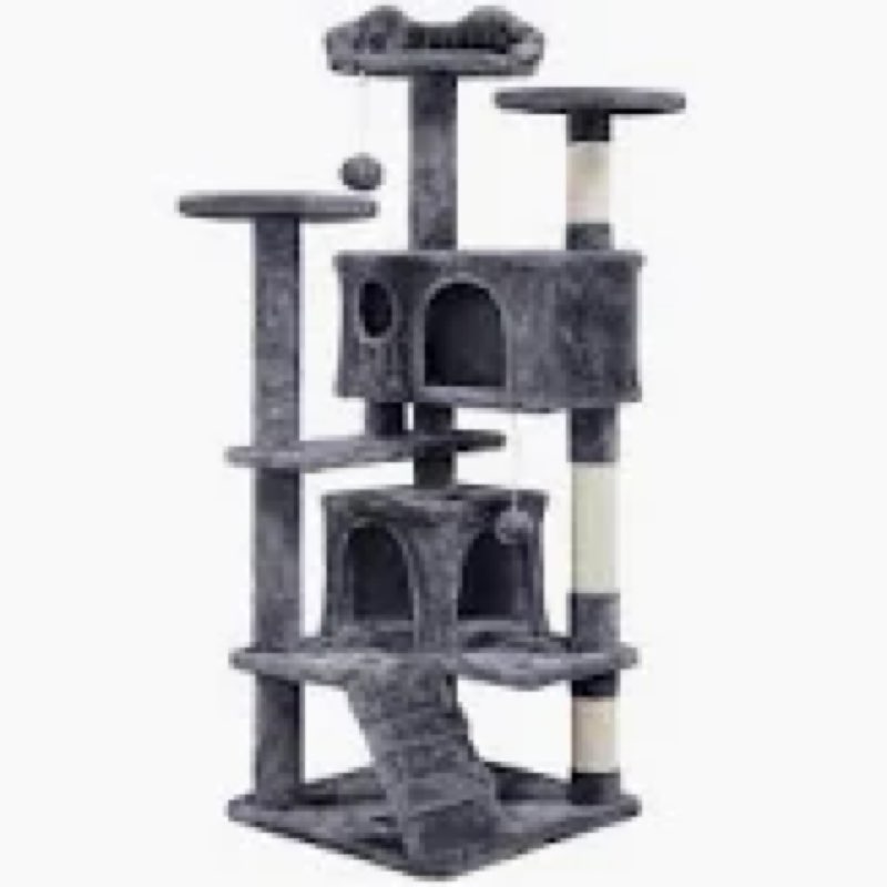 Incomplete cat tower