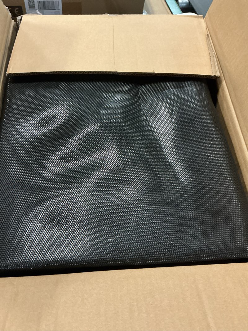 Condition photo showing Good Condition for jump tastic trampoline net replacement with 6 polecaps, 12-15 ft round safety trampoline net, uv-resistant, weather-resistant, breathable, durable (not include poles)