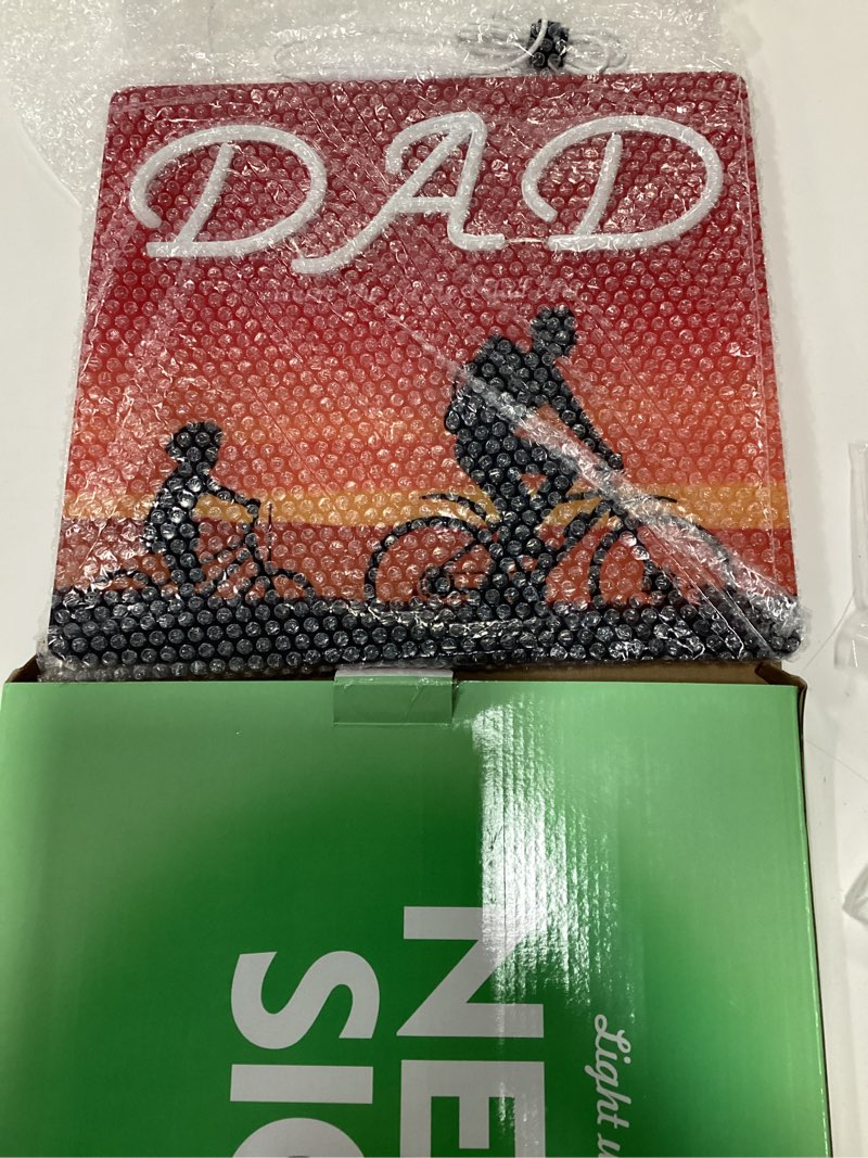 Rnovebodr Father's Birthday Gift Neon Sign RGB Color Changing LED Light | 12.6''*13.78''| USB Powere