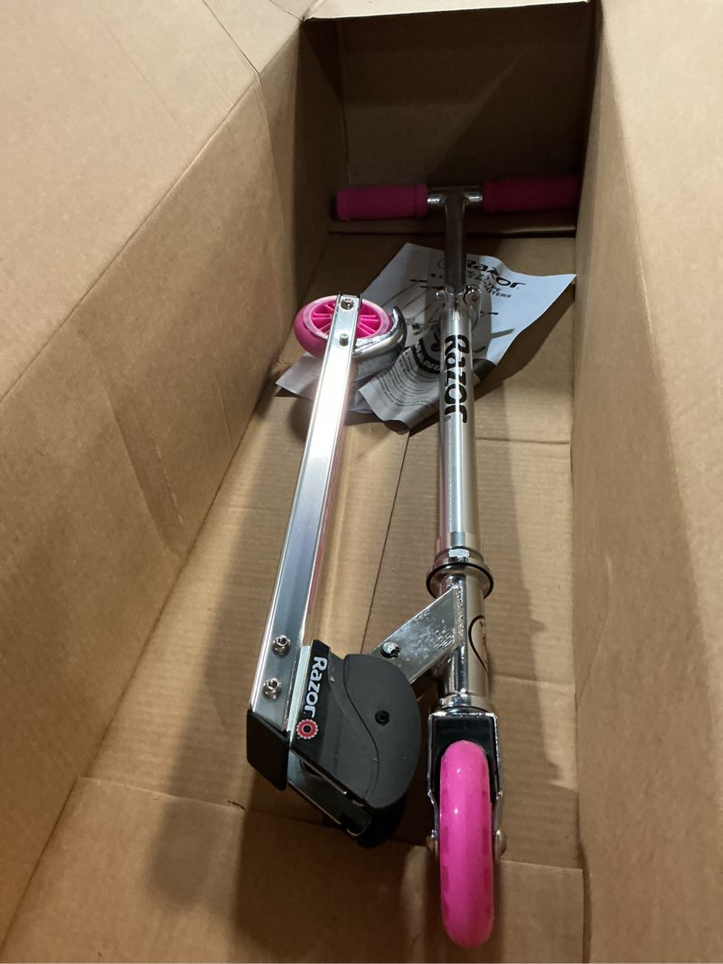 Condition photo showing Good Condition for razor a kick scooter for kids - lightweight, foldable, aluminum frame, and adjustable handlebars pink