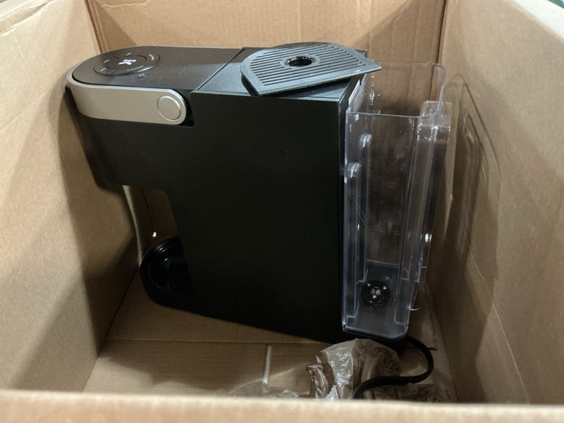 Condition photo showing As Is for Keurig K-Slim Single Serve K-Cup Pod Coffee Maker, Multistream Technology, 3 Brew Sizes, Slim and Sleek Design, 46oz Removable Reservoir, Black