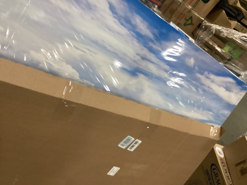 Condition photo showing New/Like New for NINEASO Sea Beach Canvas Wall Art Aqua Ocean Pictures Nature Wall Decor Coastal Seagulls Prints Modern Seascape Painting Artwork for Living Room Bedroom Office Wall Decoration 29" x 58" 58"L x 29"W Aqua Blue Coastal Beach