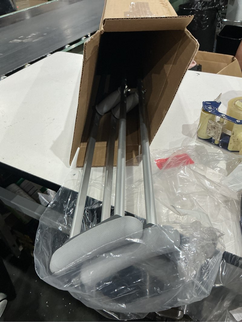 Condition photo showing Good Condition for vive crutches for adults - pair of adjustable, lightweight, aluminum walking crutches - accessories fits heights- 3 sizes for youth, adults, tall people - supports up to 300 pounds (tall)