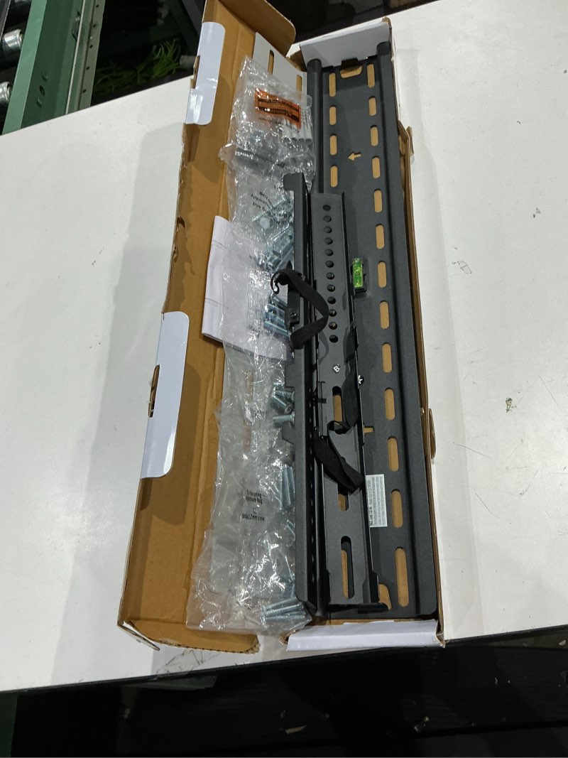 Condition photo showing As Is for onn fixed tv wall mount for 32" to 86" tvs, holds up to 120 lbs