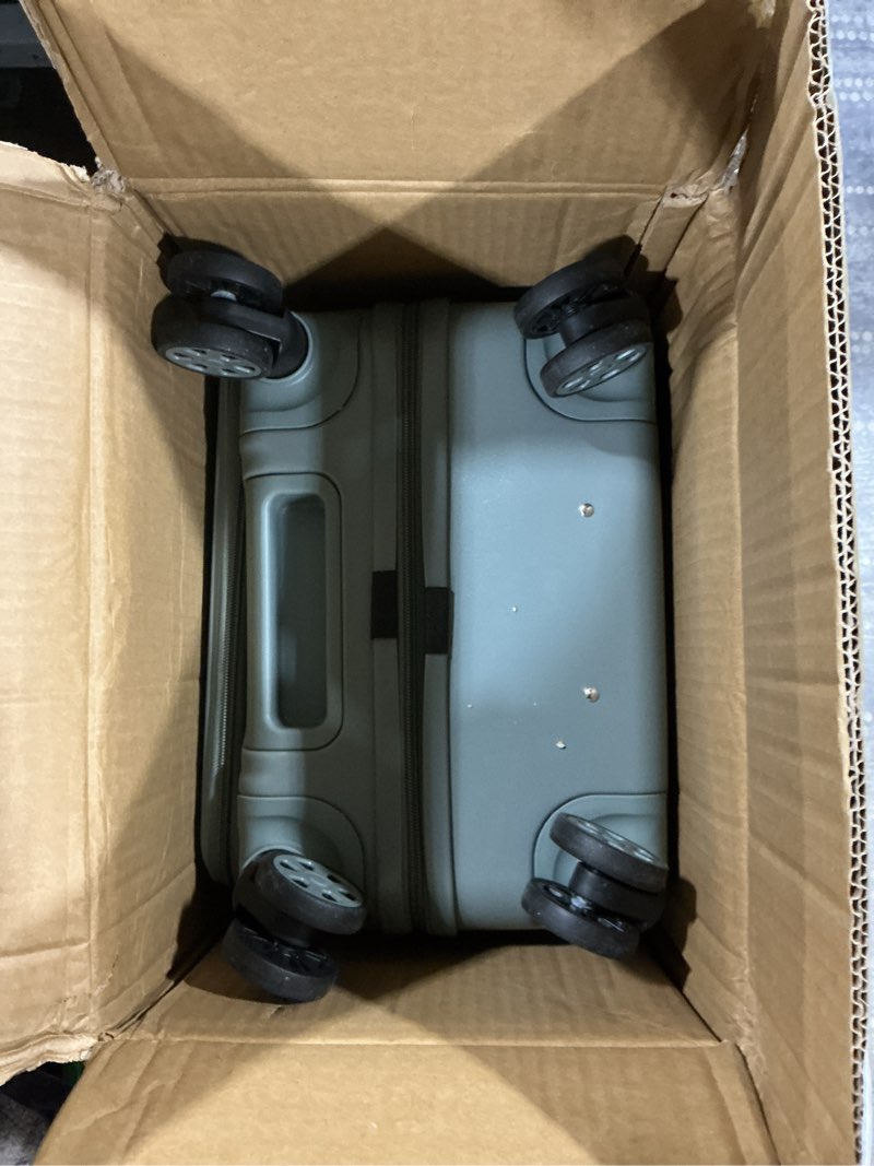 Sinouso Carry On Luggage Front Opening 20in Suitcase with TSA Lock PC Hardside Rolling Luggage Trave