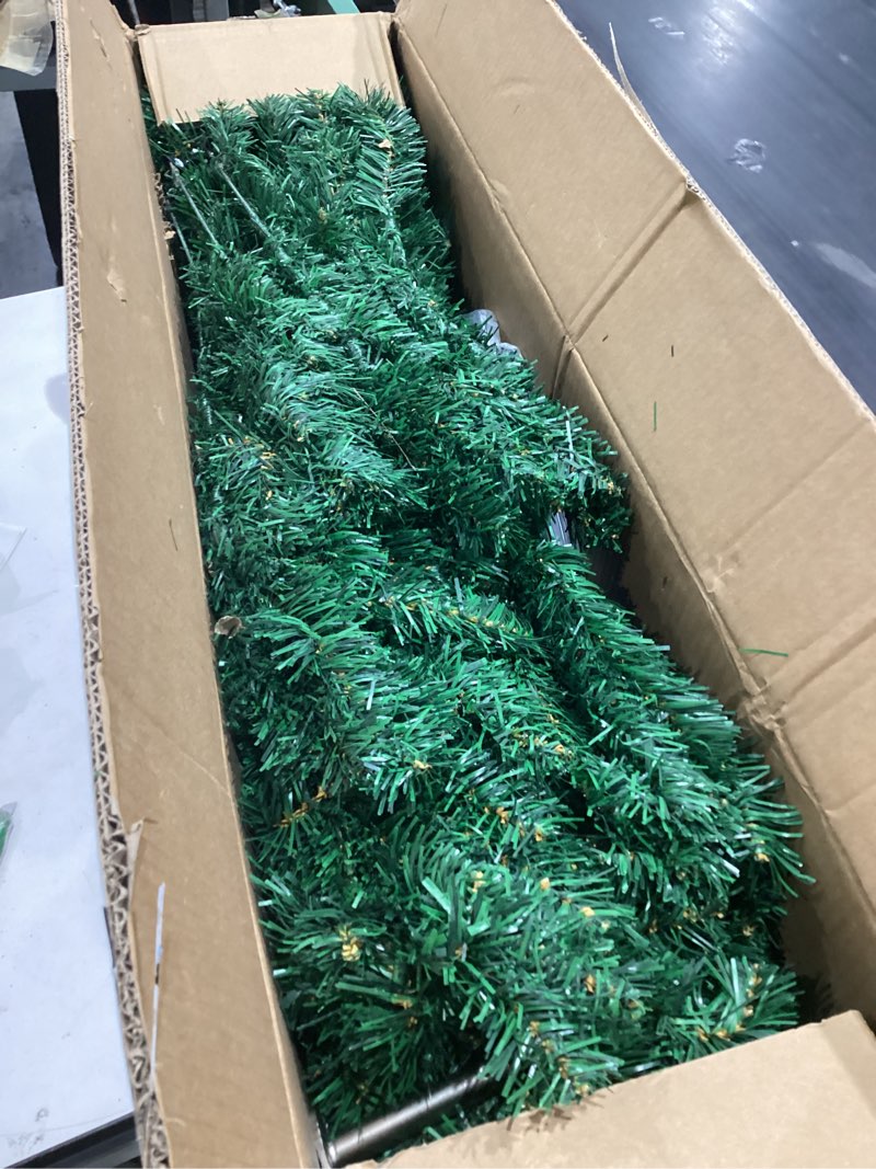 Condition photo showing Good Condition for CASA CLAUSI 6ft Artificial Christmas Tree Premium Pine Xmas Tree with 1000 Branch Tip, 1 Minute Christmas Tree Unlit Realistic Holiday Party Décor for Home Office, Foldable Stand, Easy Assembly