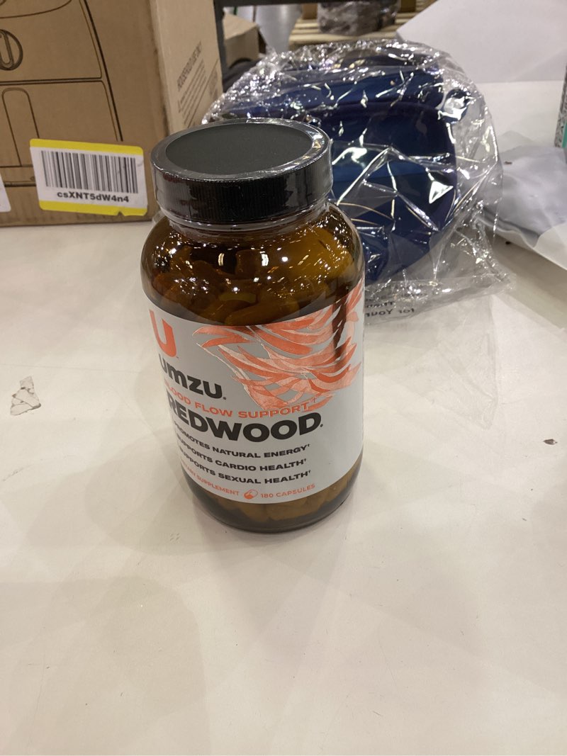 Condition photo showing New/Like New for UMZU Redwood Nitric Oxide Booster, (30 Day Supply) – Vitamin C, Garlic & Horse Chestnut – Healthy Circulation & Endurance – Daily Cardiovascular Support Nitric Oxide Supplement Blood Flow Supplement Redwood 1-Month Supply