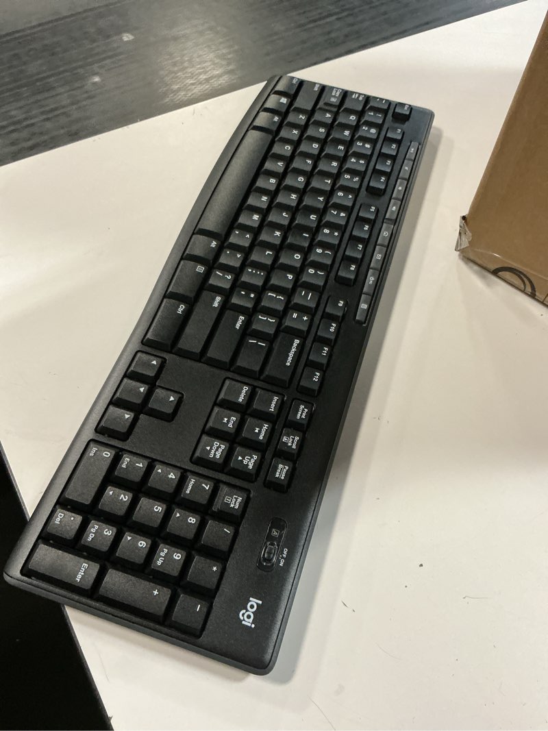 Condition photo showing As Is for Logitech MK270 Wireless Keyboard and Mouse Combo for Windows, 2.4 GHz, 8 Multimedia Keys, PC, Laptop