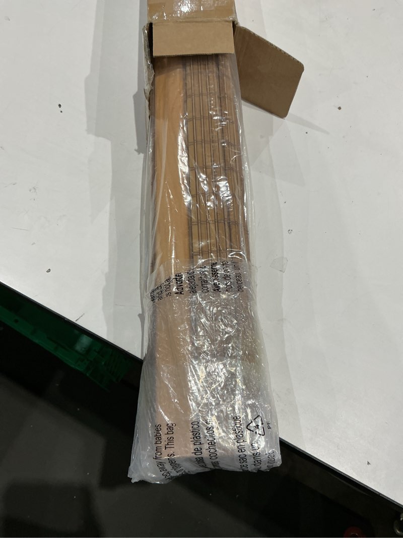 Condition photo showing Good Condition for similar. bamboo blinds for interior windows, custom bamboo shades for indoor windows, roller shades for indoor window and outdoor patio, decks, porches, backyards f 36\"w x 72\"h