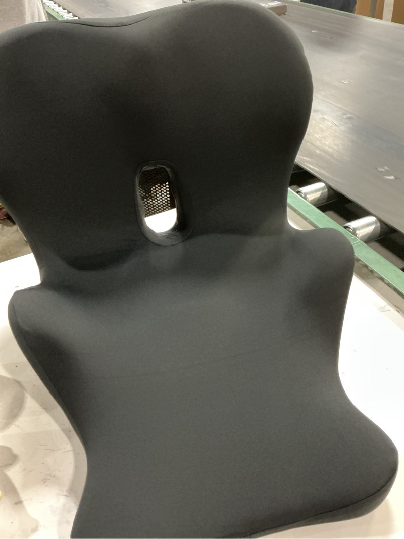 Condition photo showing As Is for Seat Cushion with Back Support,Lumbar Support Pillow for Office Chair,office chair cushion for Sciatica and Hemorrhoid Relief,Tailbone Pain?Memory Foam Seat Cushion with L-Shaped Ergonomic Design