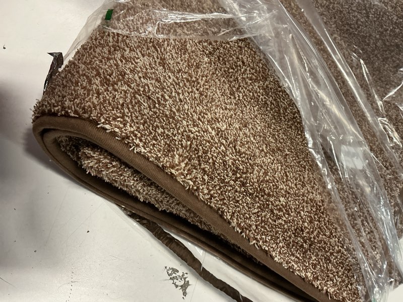 Condition photo showing Good Condition for PURRUGS Dirt Trapper Door Mat 31.5" x 70", Non-Slip Machine Washable Entry Rug, Shoe Scraper, Dog Doormat, Super Absorbent Welcome Mat for Front & Back Door, Muddy Shoes & Paws, Brown-Light Cream