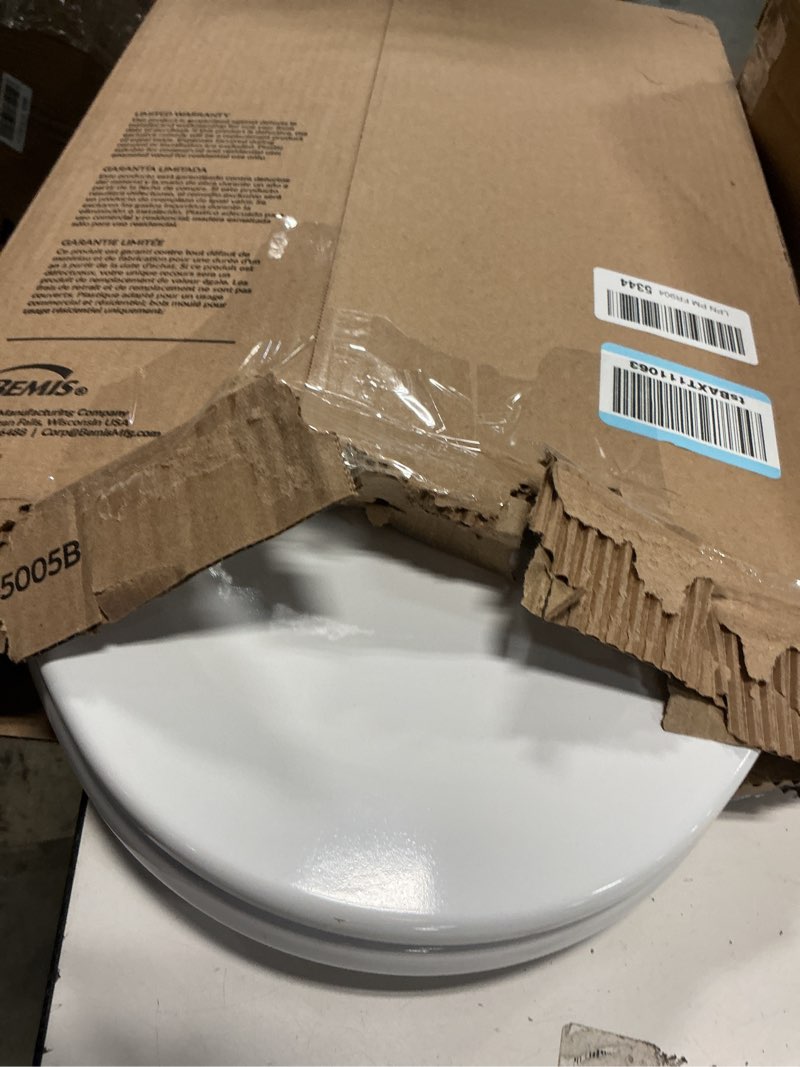 Condition photo showing Good Condition for Bemis 1500EC 390 Lift-Off Wood Elongated Toilet Seat, Cotton White (Pack of 1)