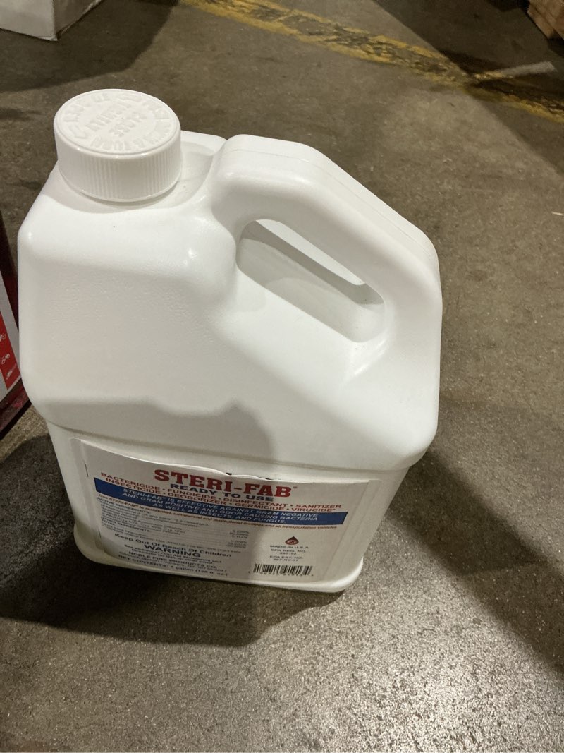 Condition photo showing Good Condition for steri-fab all-in-one disinfectant & insecticide spray, 1 gallon jug