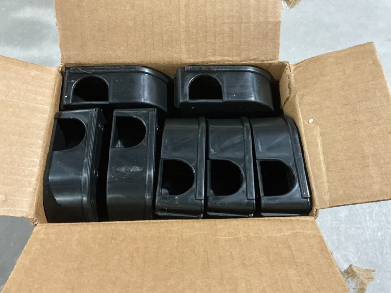 Condition photo showing As Is for exterminators choice compact mouse bait station - heavy-duty outdoor rat bait box - lockable design with key - versatile indoor & outdoor use - pack of 12, black, 4.75in x 3.5in x 1.25in