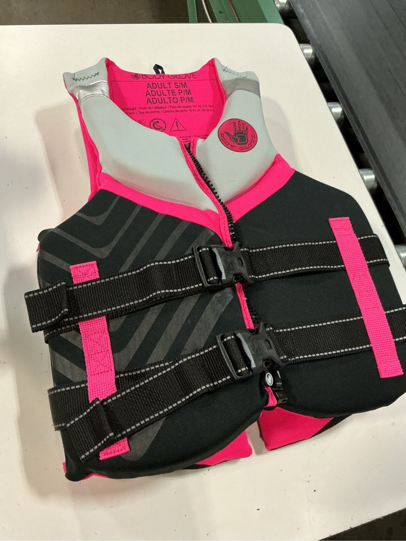 Condition photo showing Good Condition for body glove women's adult neoprene pfd life jacket and vest, dual size s/m, pink