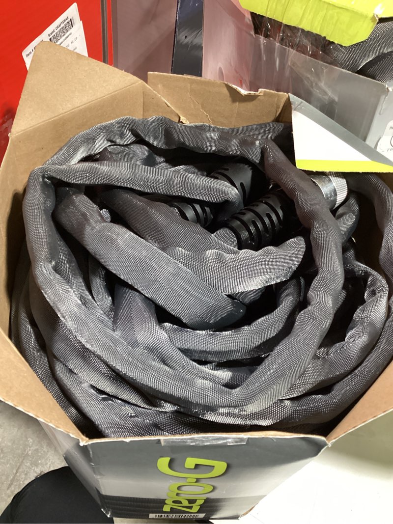 Condition photo showing As Is for zero-g teknor apex 5/8-in x 100-ft premium-duty kink free woven gray hose