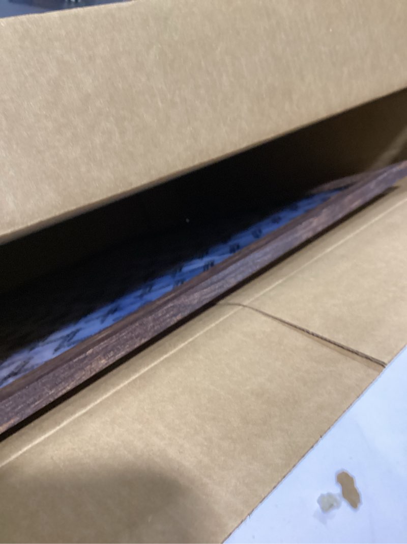 Condition photo showing New/Like New for 18x24 Picture Frame, Brown 18 x 24 Poster Frame for Horizontal or Vertical Wall Mounting, 1 Pack Brown 18x24